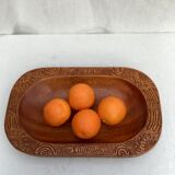 Tray in solid exotic wood