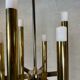 Vintage brass tubular Boulanger pendant lamp