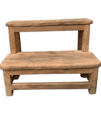 Ancien marche pieds en bois
