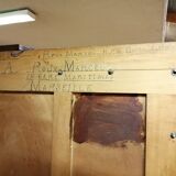 Atypical wall entrance coat rack, 50s