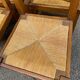 Set of 6 rustic solid oak chairs with straw seats — Very good condition