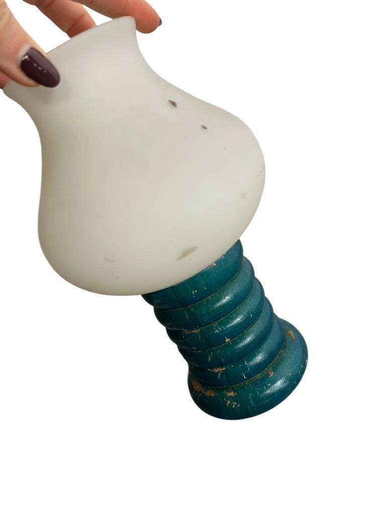 Vintage blue table lamp / small lamp