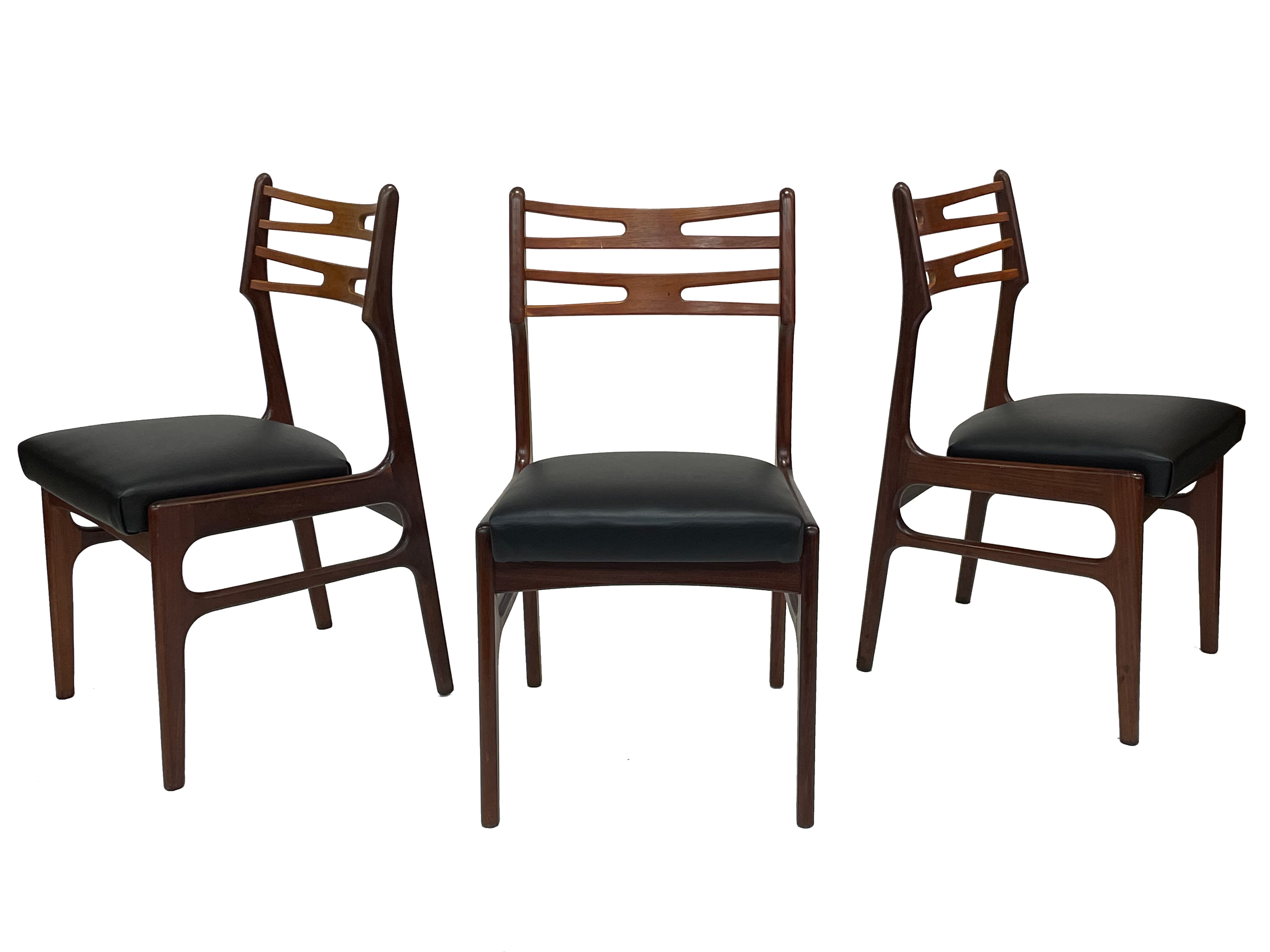 Set of five dining chairs by Johannes Andersen, model 101 Danish Design