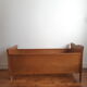 Wooden bed and vintage rattan