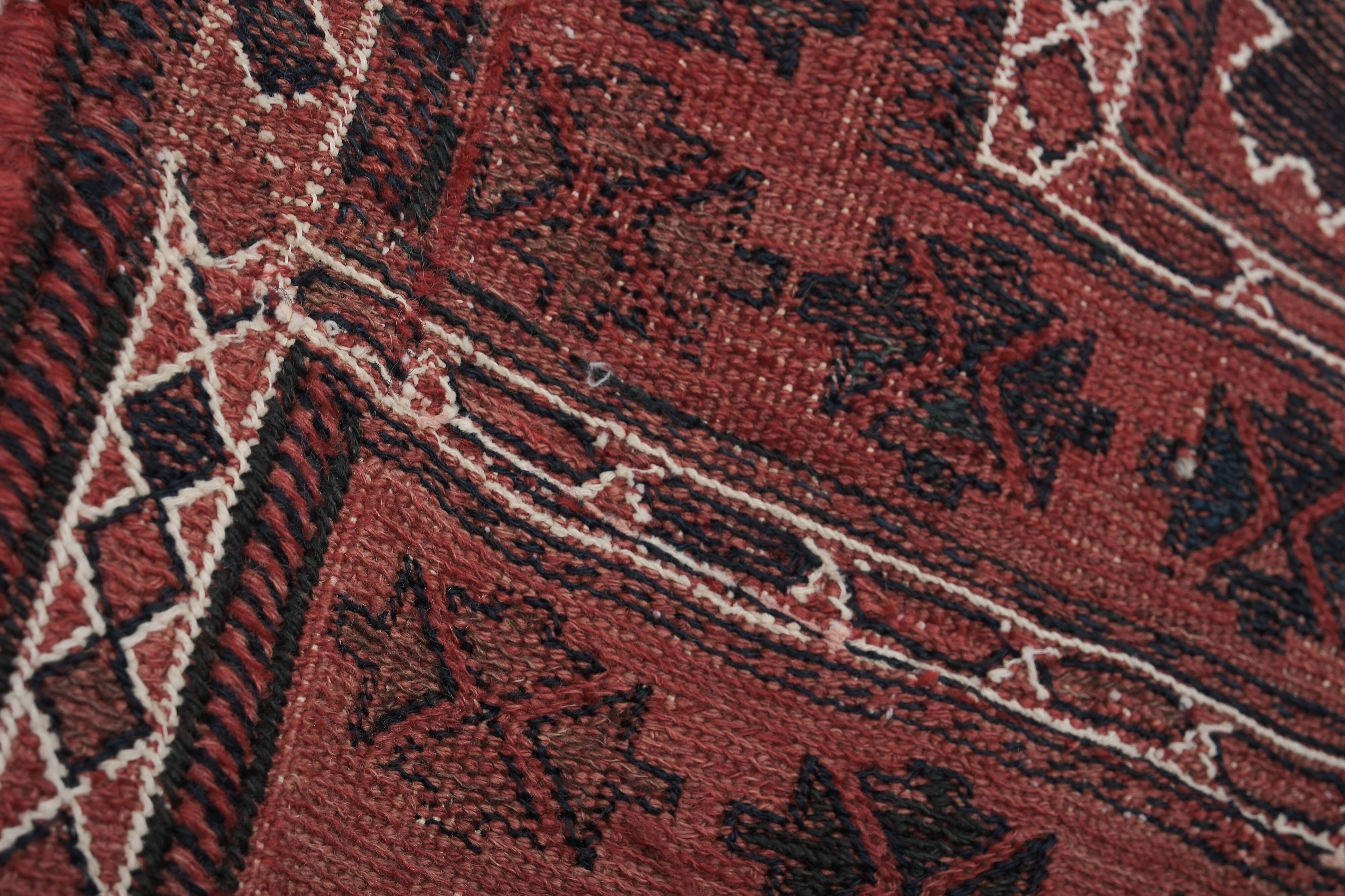 Vintage Turkish Oushak Rug Handwoven 95x235 cm