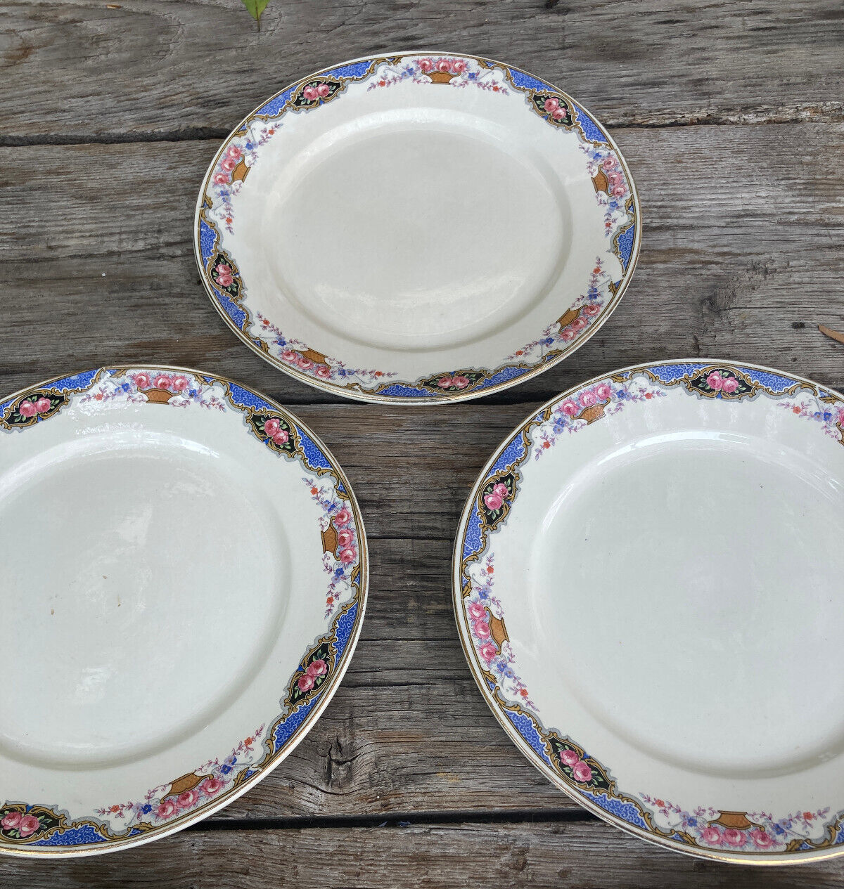 5 dessert plates Digoin  - Art Deco