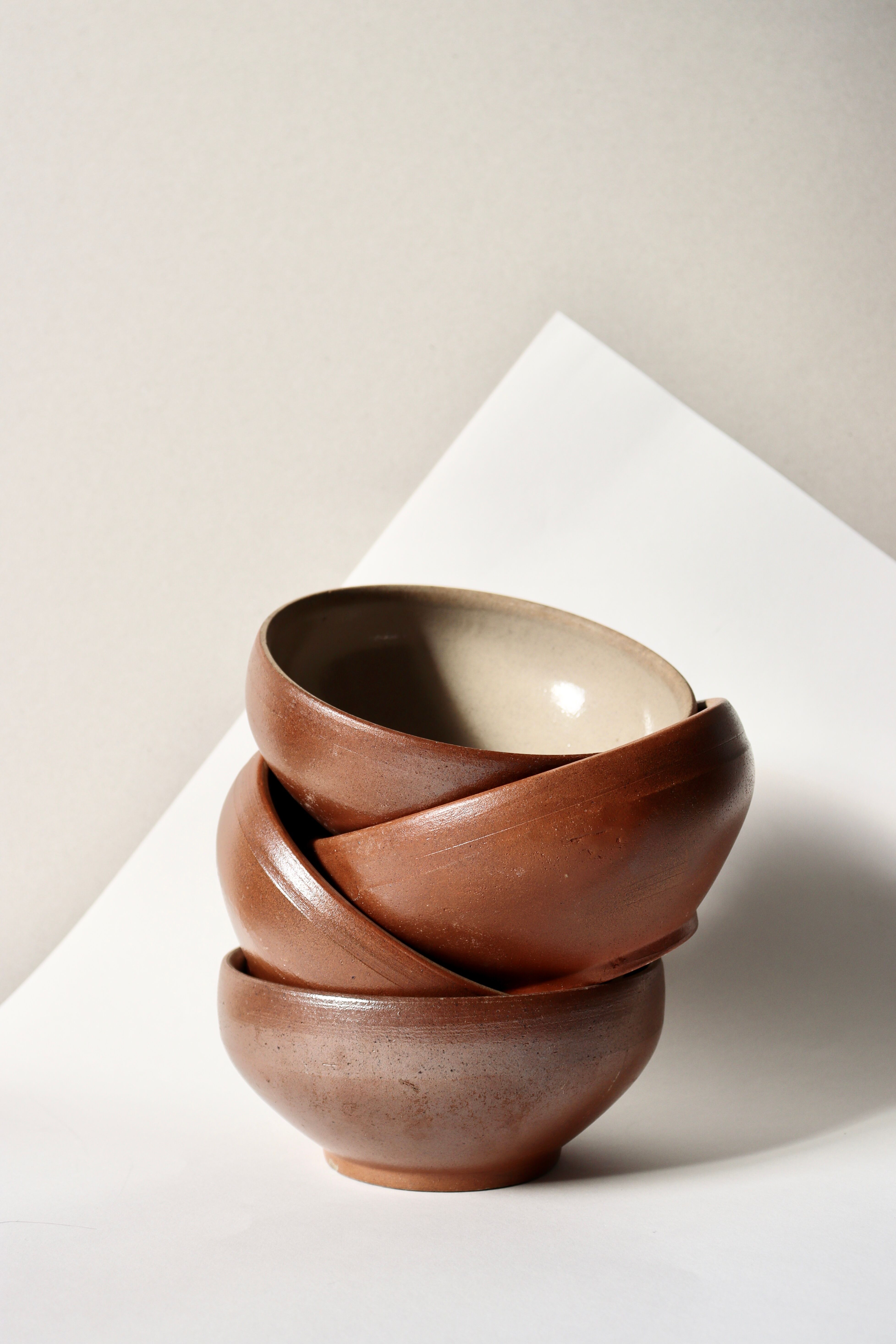 Set of sandstone bowls