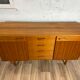 Mid-length Scandinavian teak sideboard, 60s