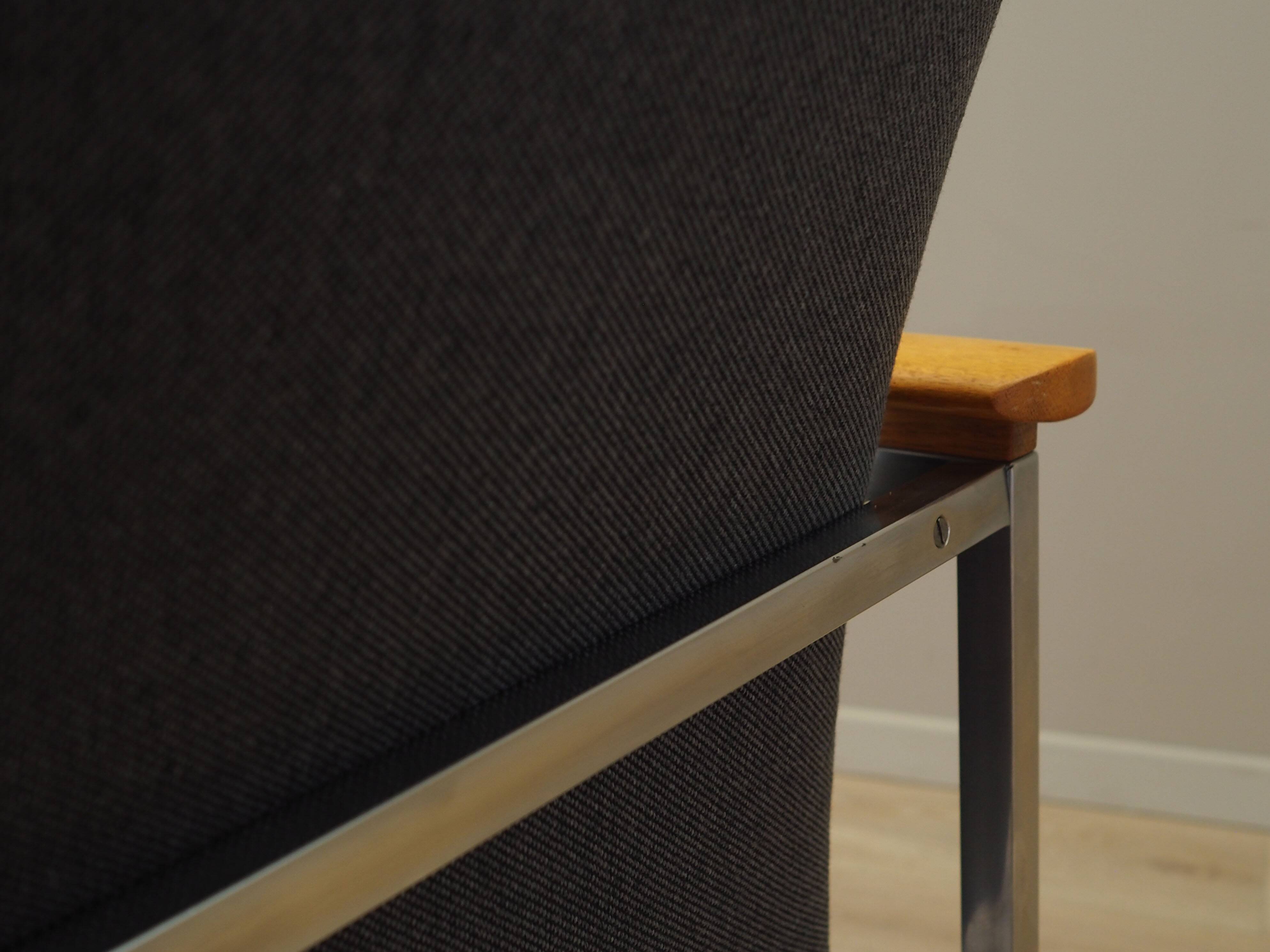 Grey armchair, Danish design, 1960s, designer: Sigvard Bernadotte, manufact