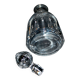 Saint-louis bristol flat-ribbed cut crystal whisky decanter? h25.5cm