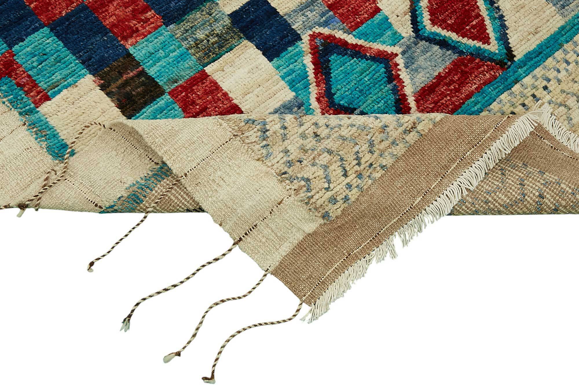 Handmade Tribal Decorative 154 cm x 259 cm Multicolor Wool Carpet