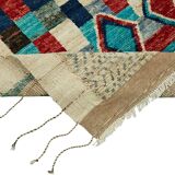 Handmade Tribal Decorative 154 cm x 259 cm Multicolor Wool Carpet