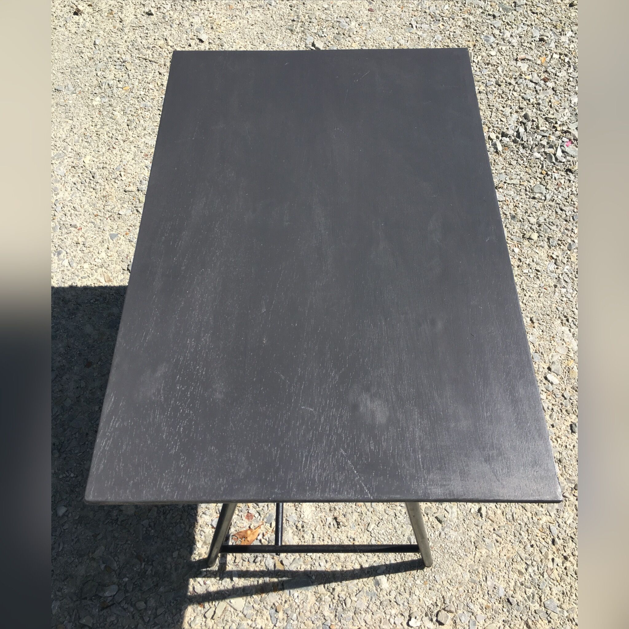 Bureau vintage bois et métal