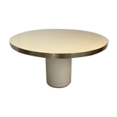 Ivory and Laiton dining table, Paris, 1970
