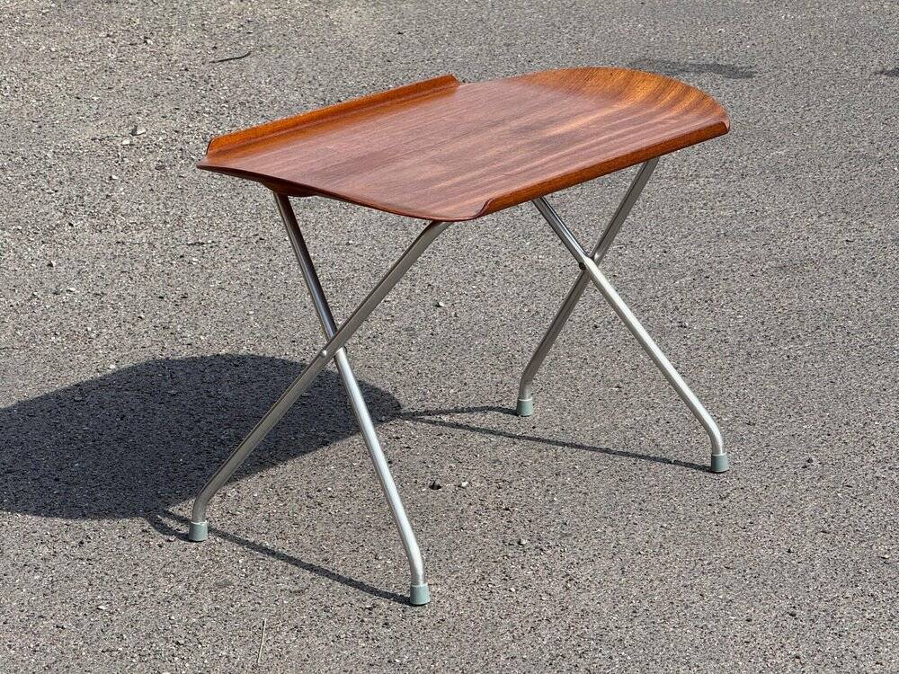 Alminette folding table with teak top, Norway, 1960s