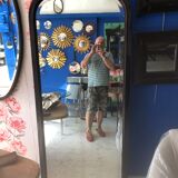 Beveled mirror 30s 300x85cm