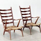 Rare set of Dester gelderland lounge chairs