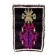 Moroccan Boucherouite rug black - 134 x 195 cm