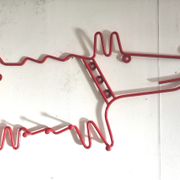Wall coat rack vintage dog Ikea, 90s
