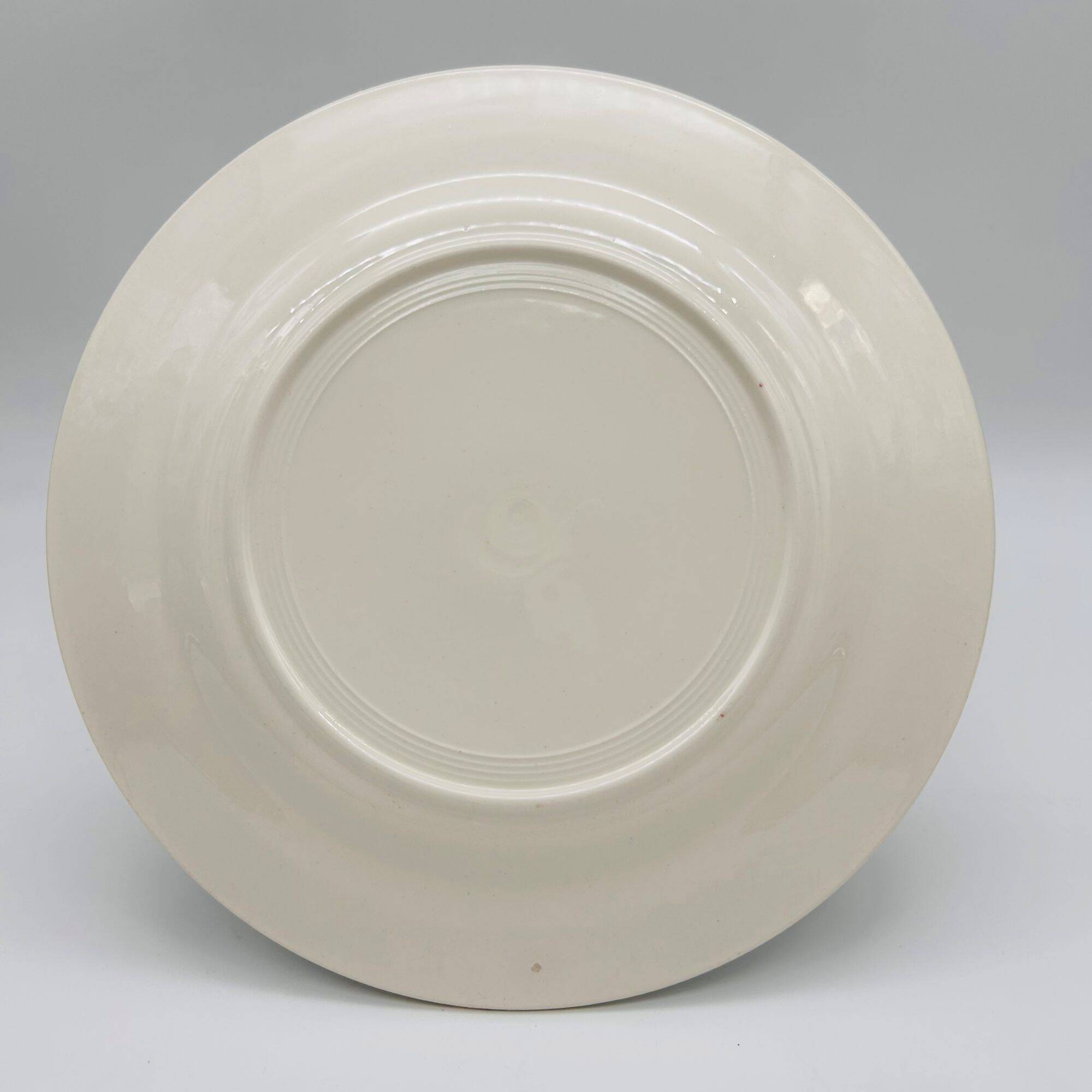 6 vintage flat plates. Ironstone.