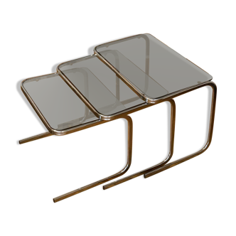 Tables gigognes vintage années 70