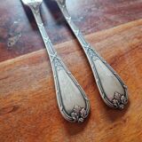 Christofle, Paris - Set of 12 fish knives - crossed ribbons model