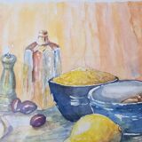 Original still life watercolor
