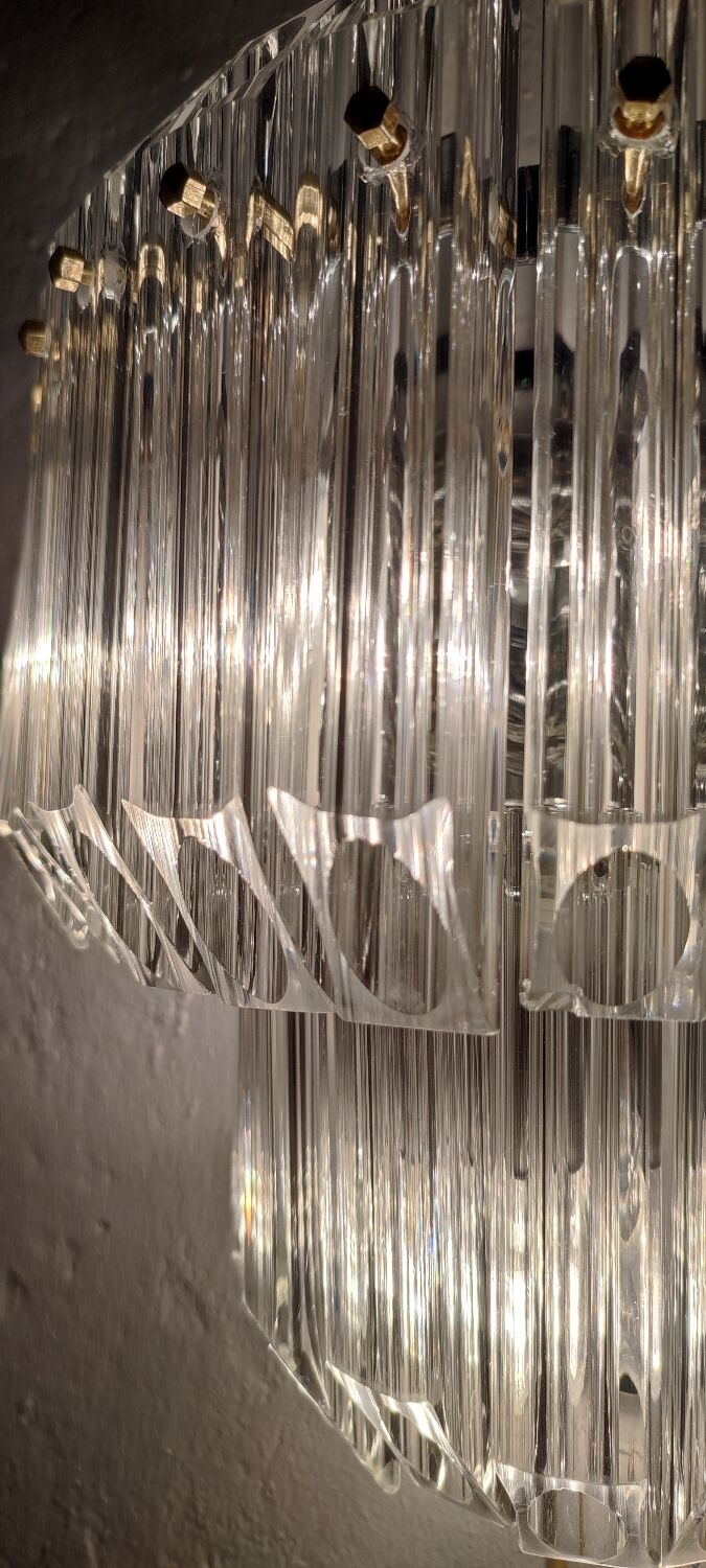 Applique cristal France, années 1950.