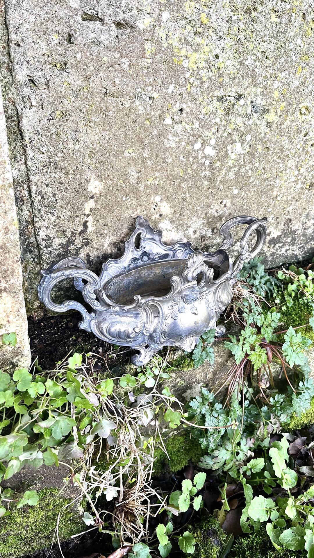 Silver Plated Jardinière, French Art Nouveau Centrepiece