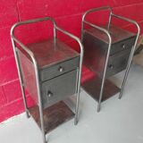 Pair of industrial bedside