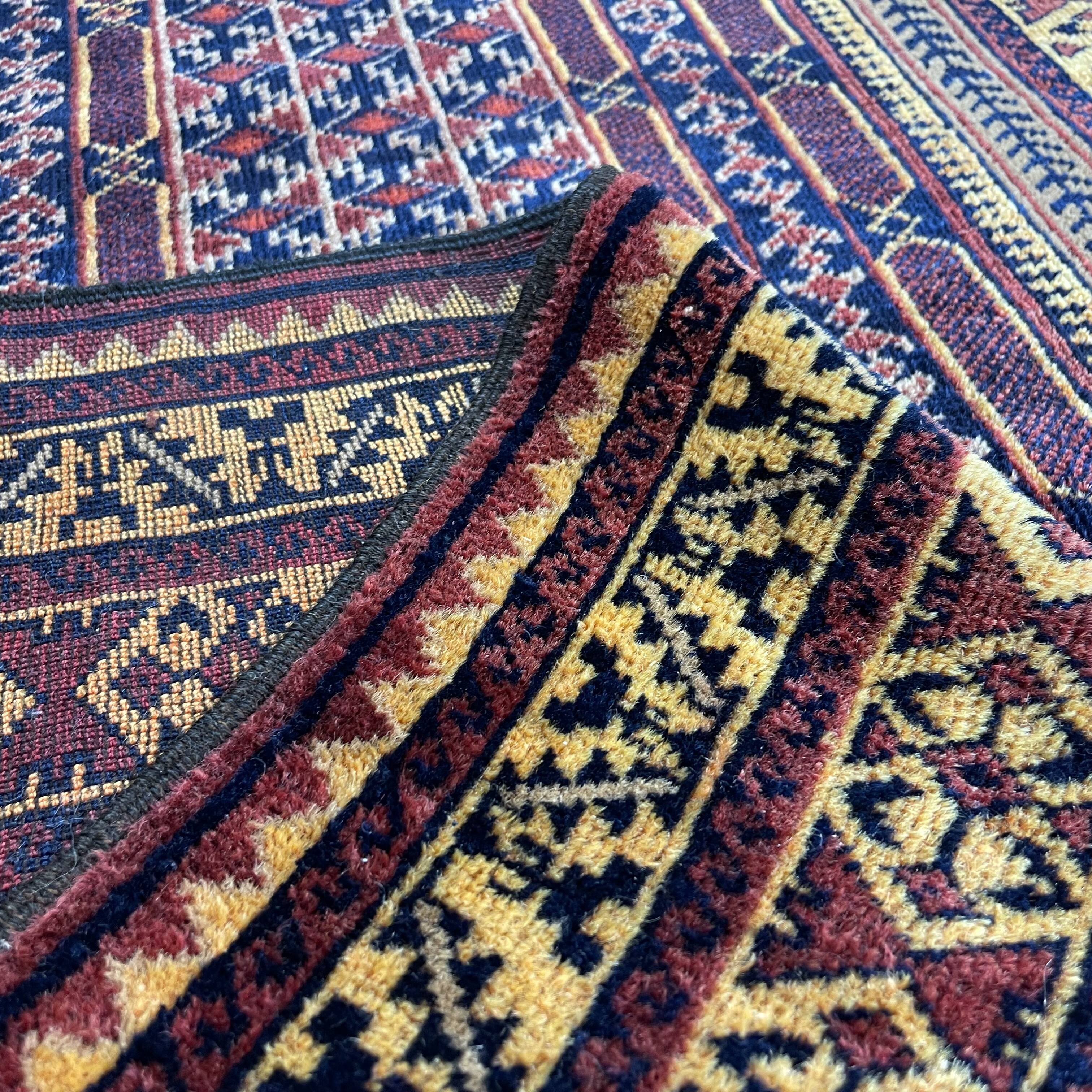 Vintage afghan belouch  rug ,feiner handgeknüpfter orientteppich afghan belutsch teppich, 140 x 86cm