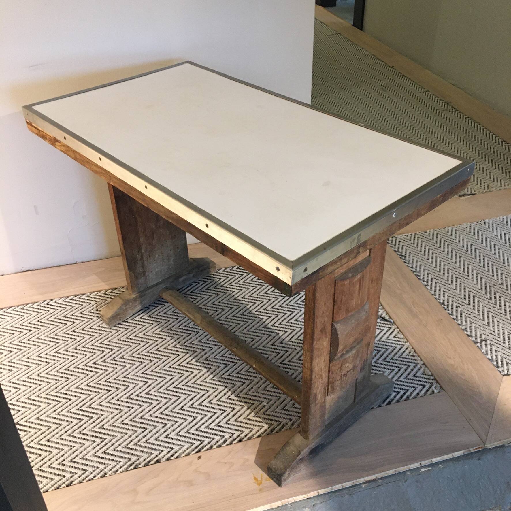 Wood and Formica bistro table