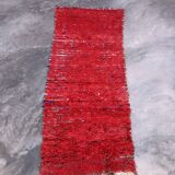 Red Boujad Moroccan rug - 207 x 88 cm
