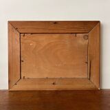 Voilier relaxant et pêche sur la peinture à l'huile du lac à bord