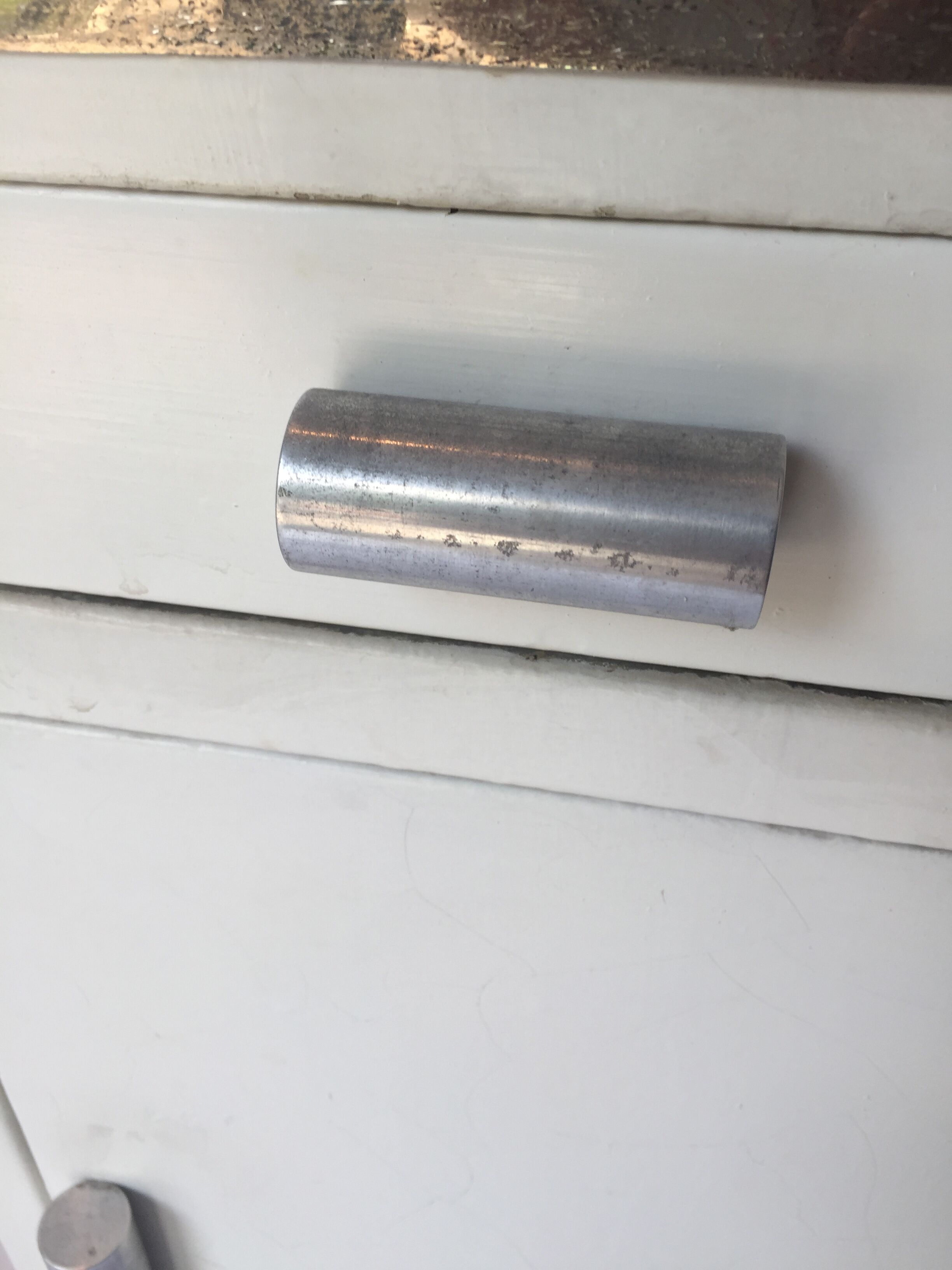 Furniture handle white metal aluminium