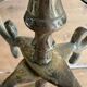 Five-branched brass candlestick