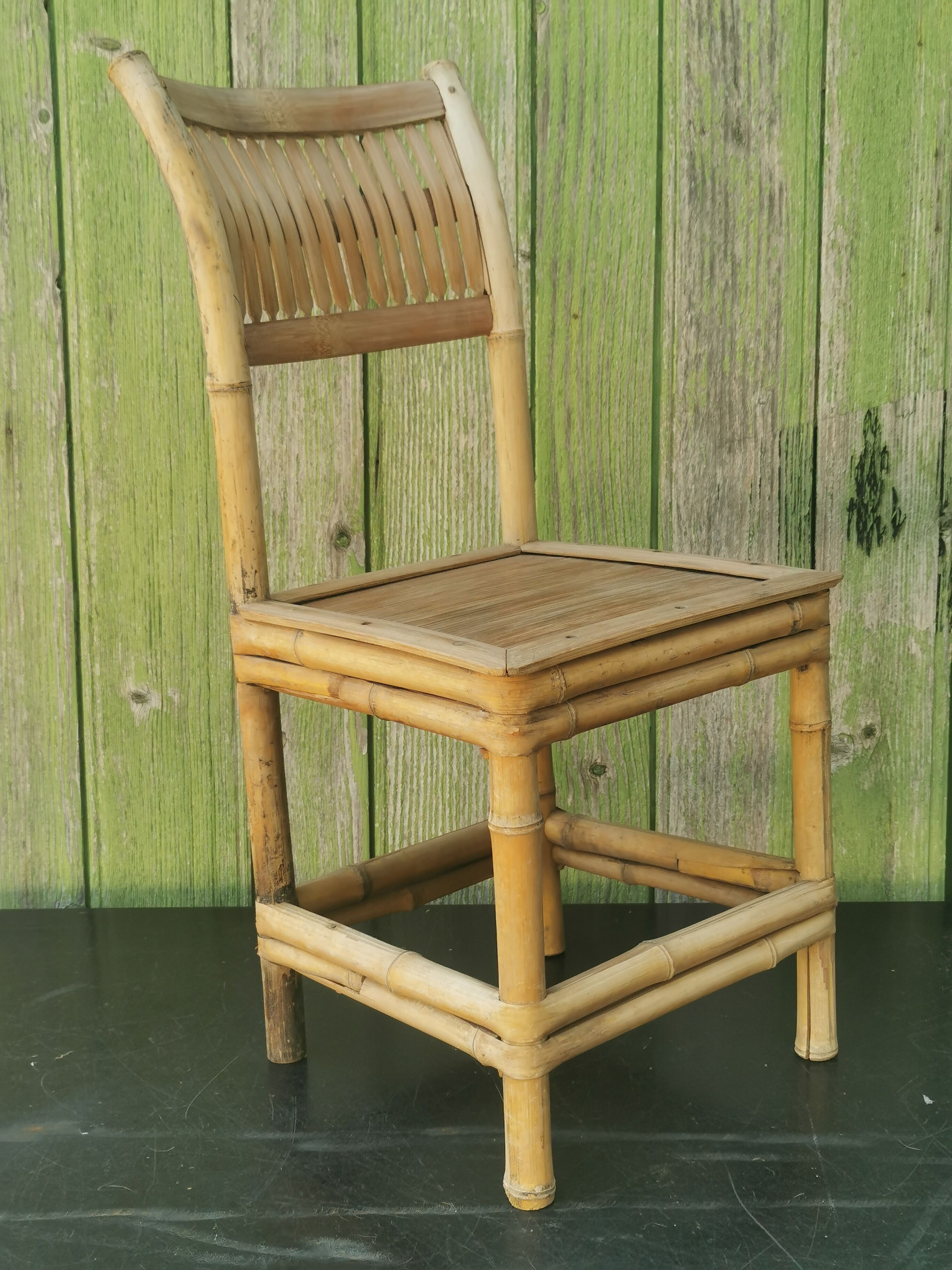 Vintage rattan children's chair