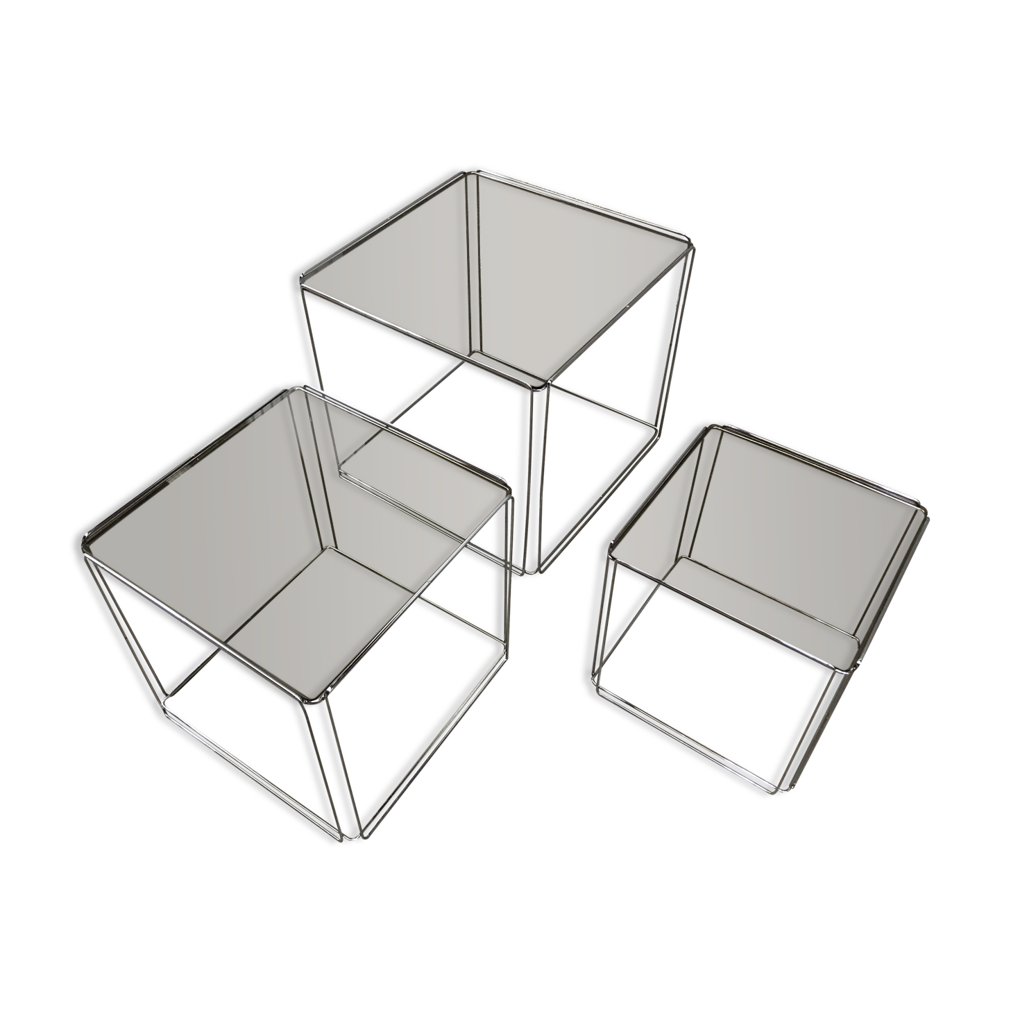 Side tables Max Sauze for Isosceles 1970