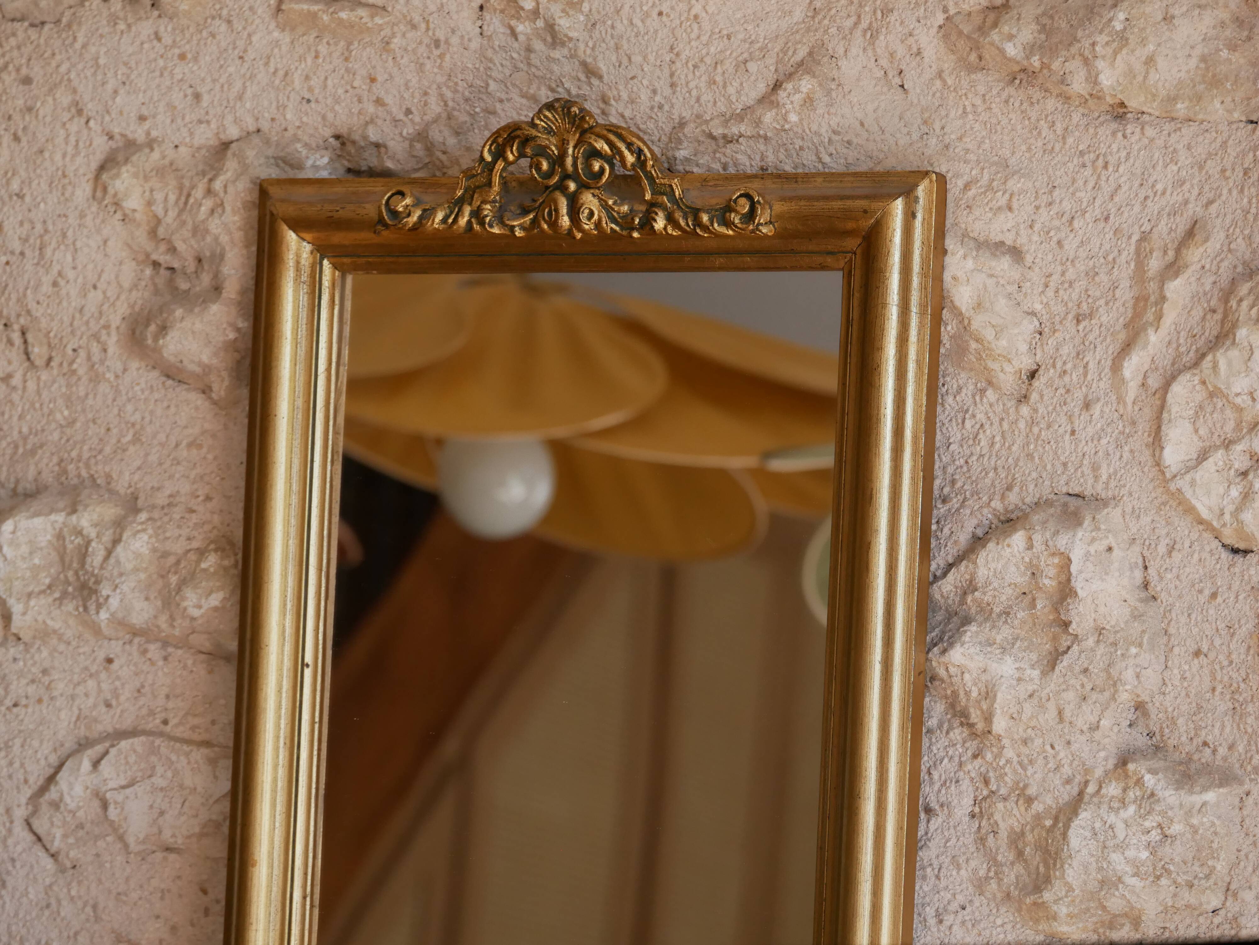 Ancient golden mirror 32x84cm