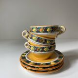 Della Robbia Italian ceramic cup 1950