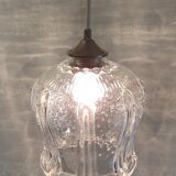 Art Deco portable lamp in glass - mid 20th century