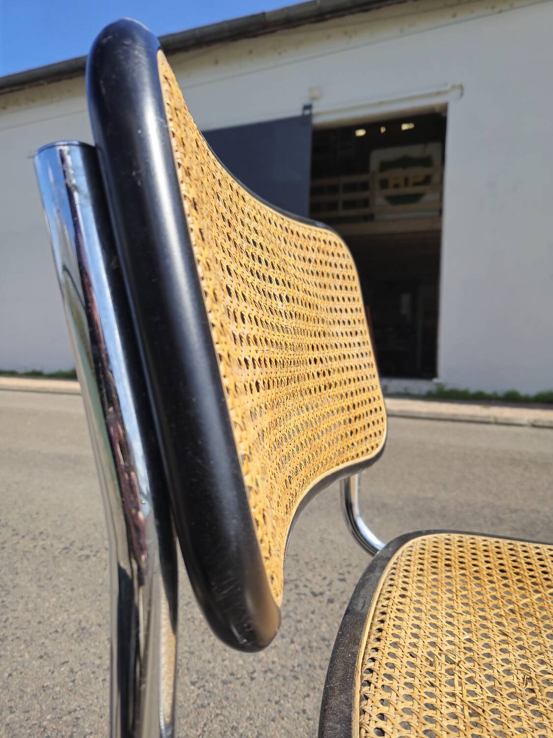 Marcel Breuer B32 chair in original canework
