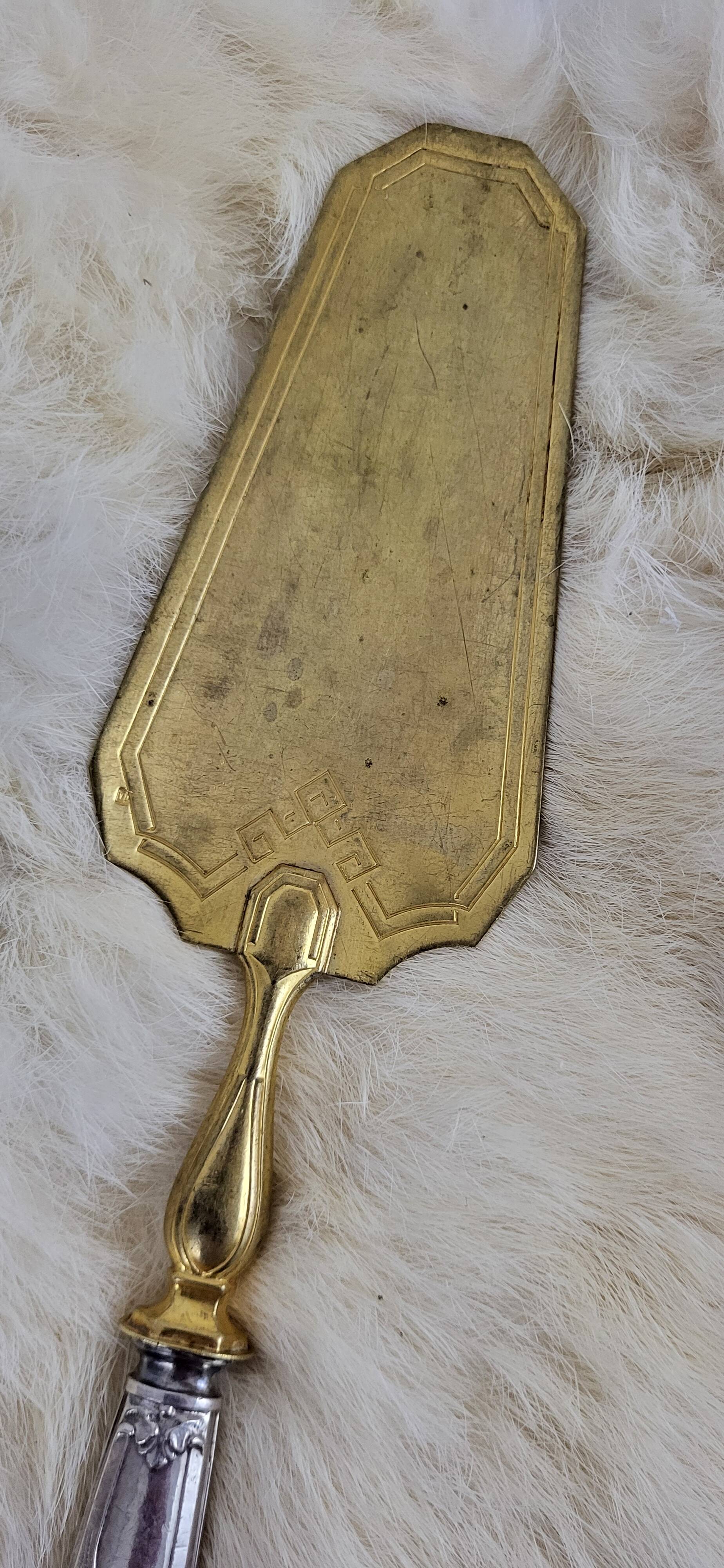 Pelle à tarte en argent poinçon minerve / vermeil