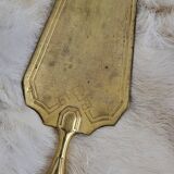 Silver pie server with Minerva hallmark / vermeil