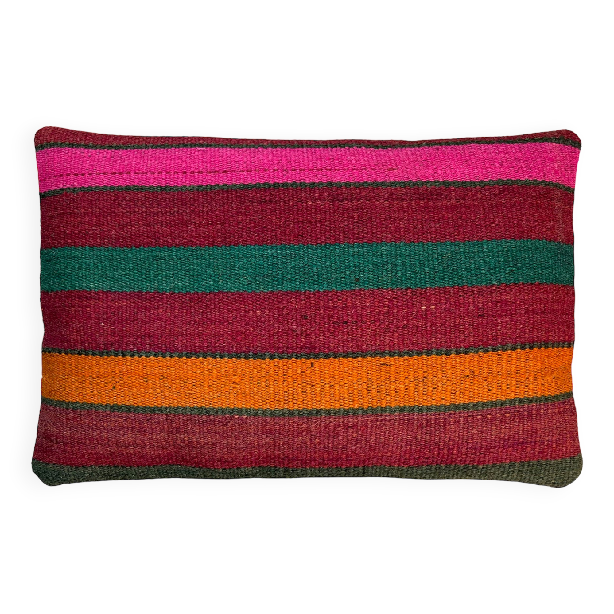 Vintage turkish kilim cushion cover, 30 x 50 cm