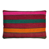Vintage turkish kilim cushion cover, 30 x 50 cm