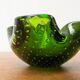 Vintage Italian Bullicante glass bowl from Murano.