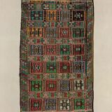 Large Vintage Turkish Kilim Rug 350x195 cm Wool Jajim Kelim