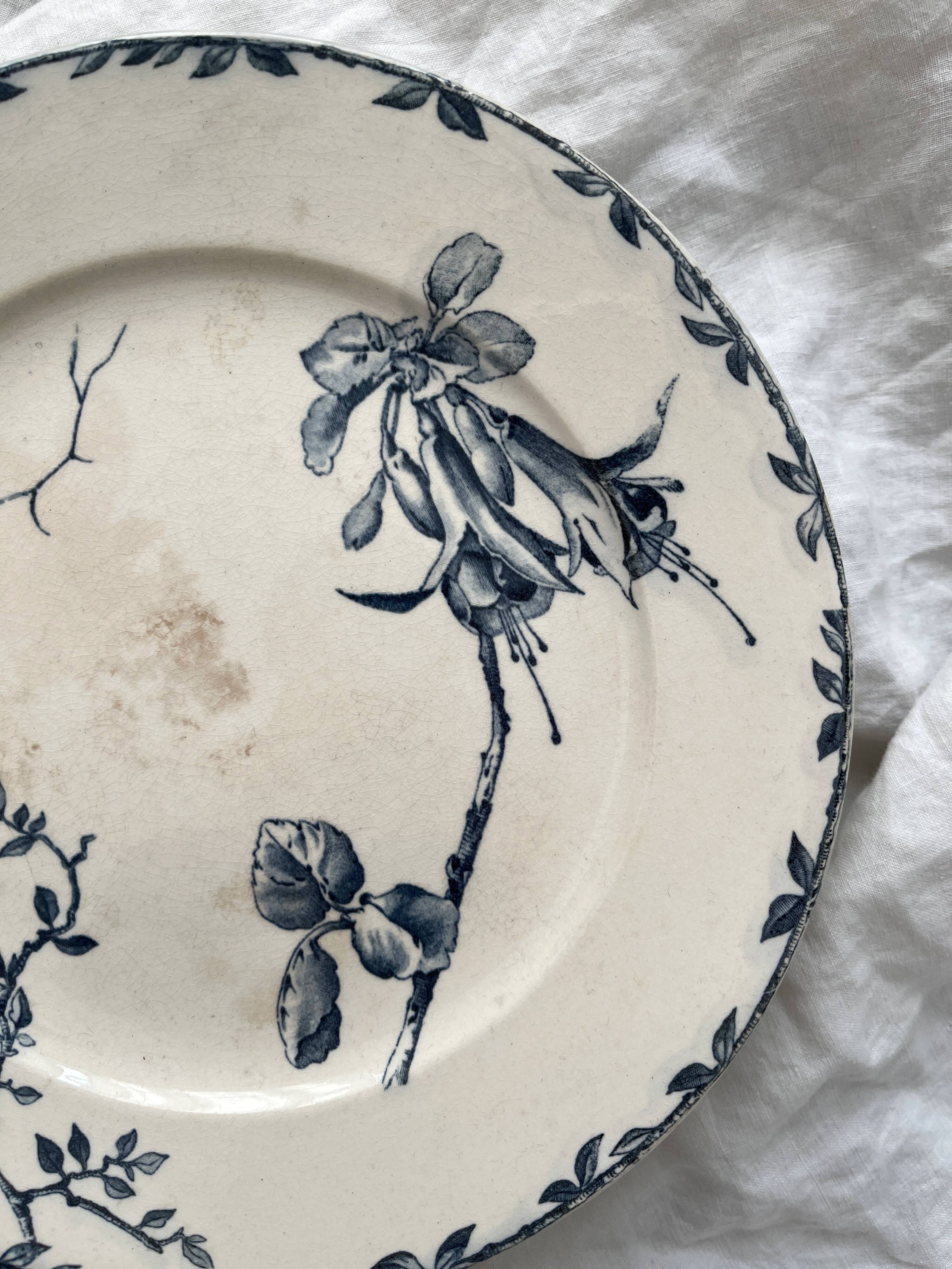 Low ironstone fruit bowl "Oxford" Choisy le Roi