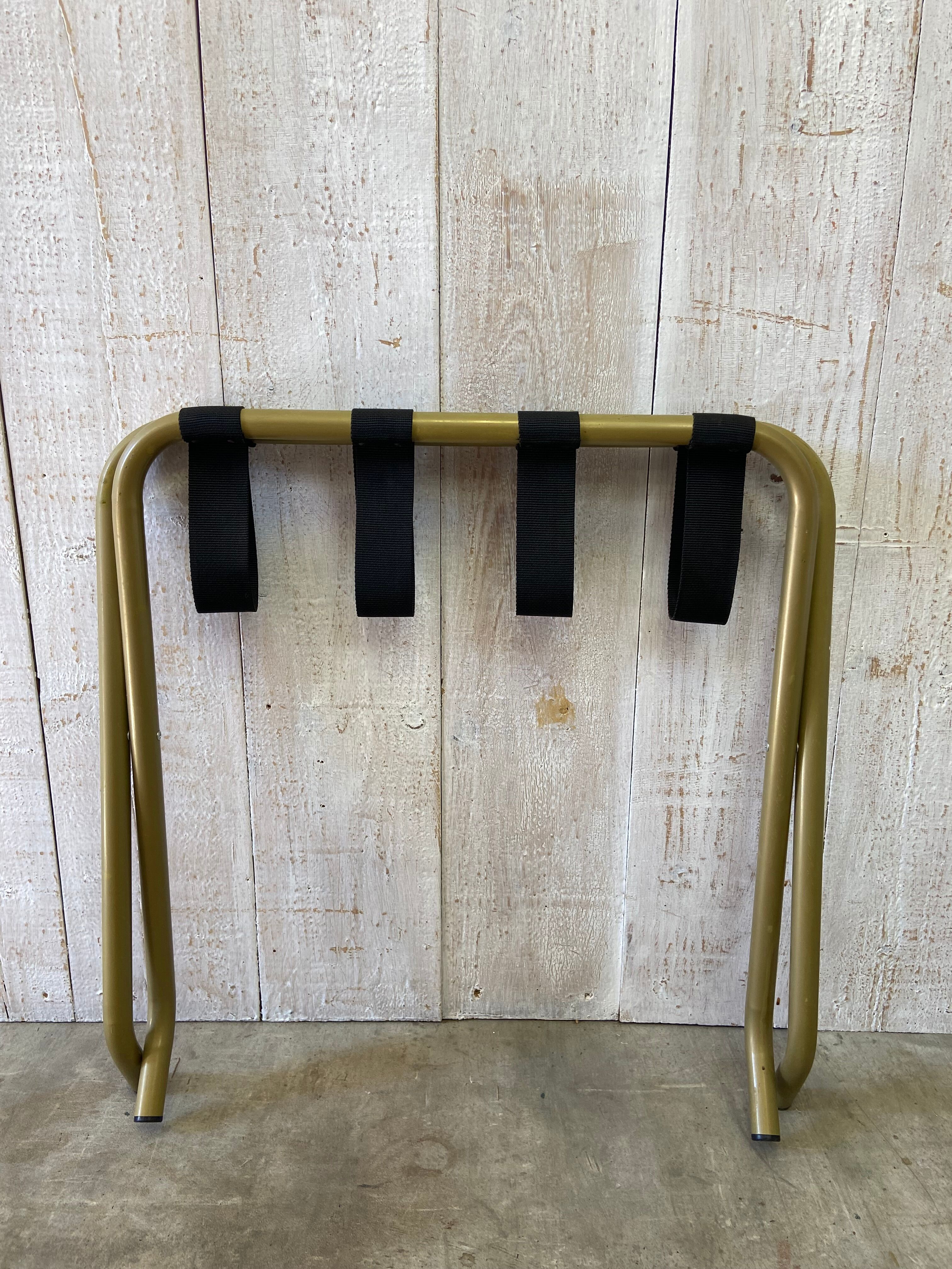 Vintage hotel luggage rack